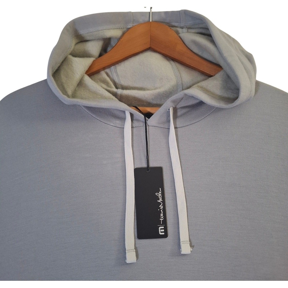 Travis Mathew Cloud Hoodie Mens 2XL Sleet Gray Modal Blend Sweatshirt 1MU475 NEW - Picture 5 of 10